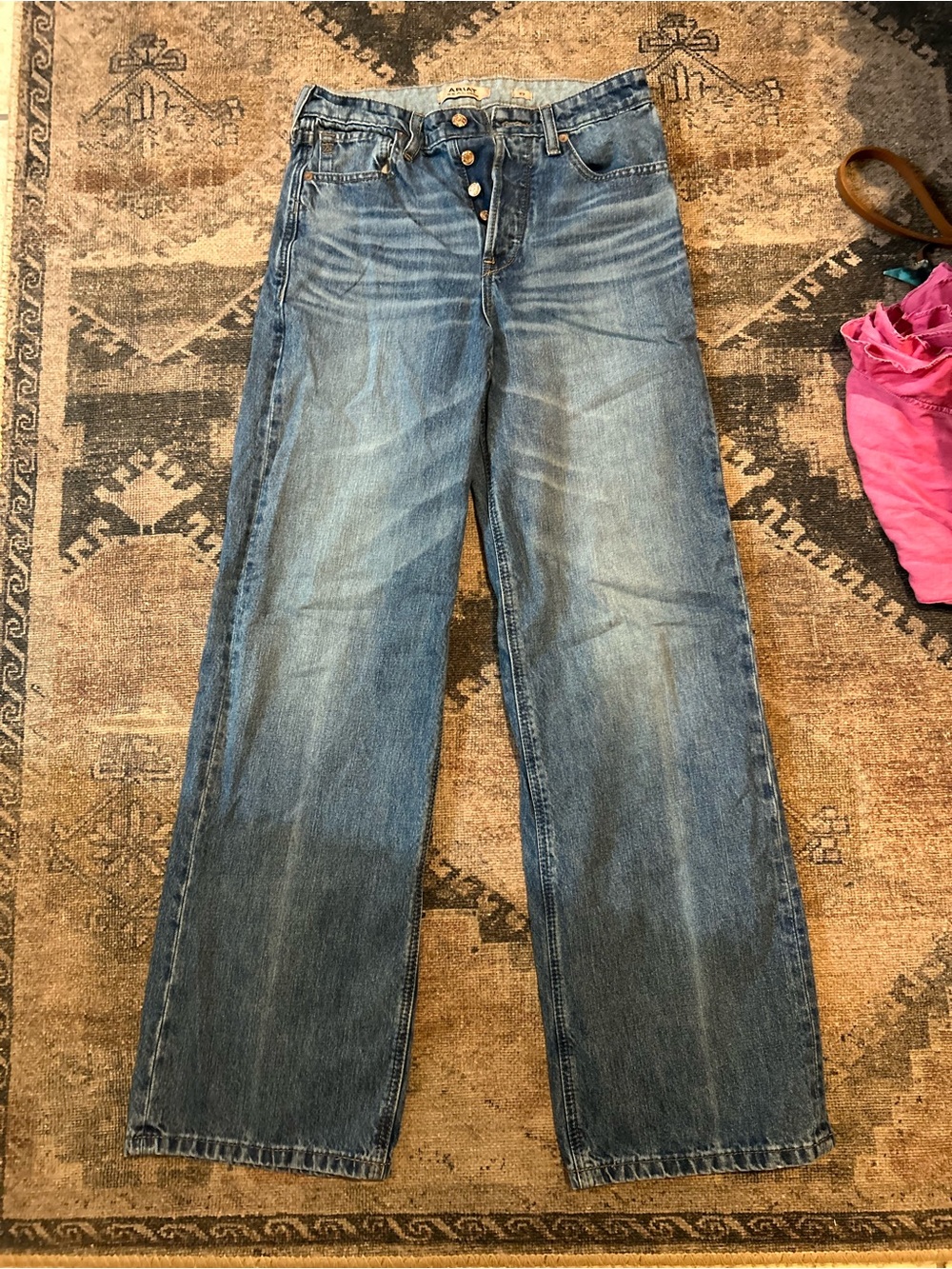 Ariat Wide Leg Women's Jeans - Light Blue Denim Flare